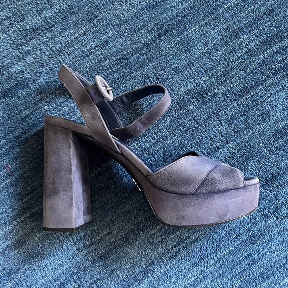 Platform Suede Prada Heels - Picture 2 of 9